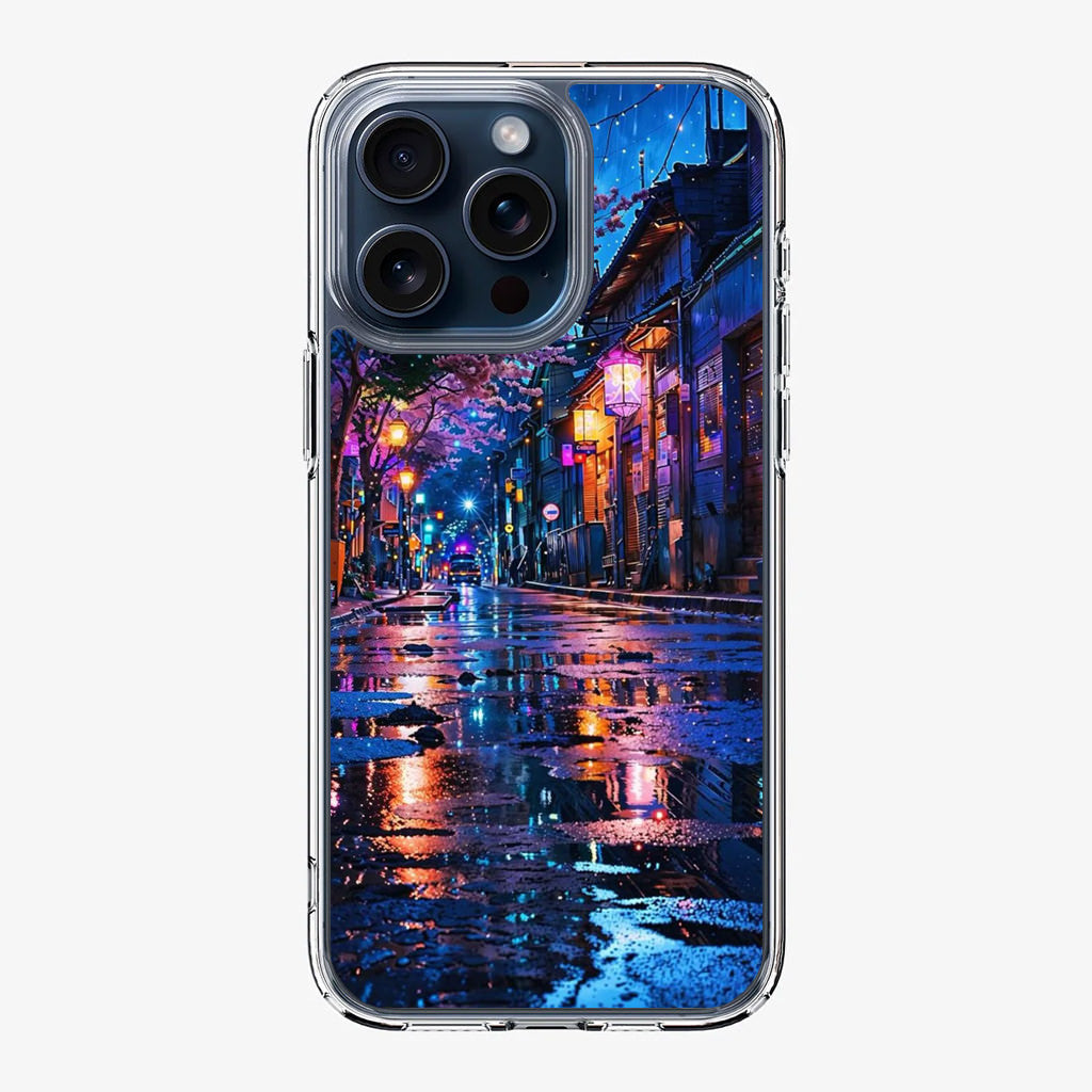 Midnight Sakura Glow iPhone 15 Pro / 15 Pro Max Case