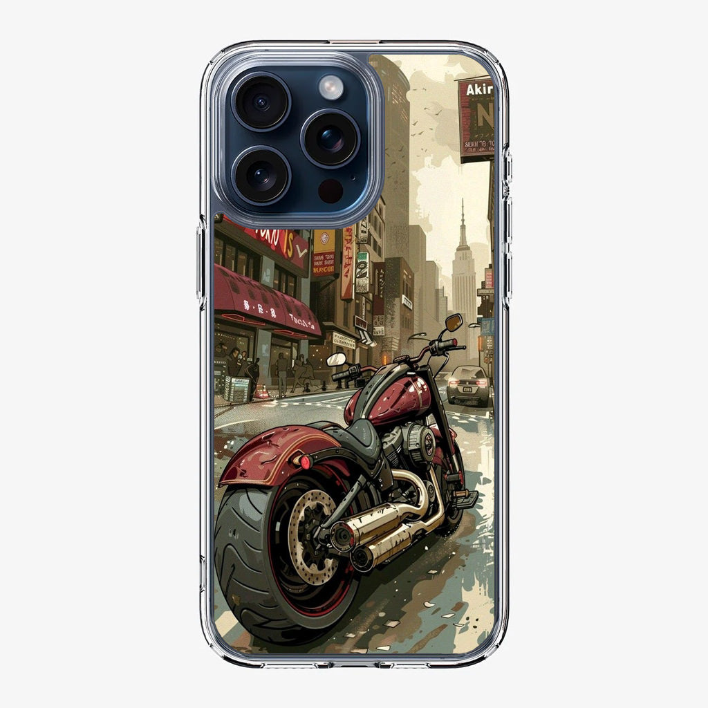 Motorcycle In Tokyo Streets iPhone 15 Pro / 15 Pro Max Case