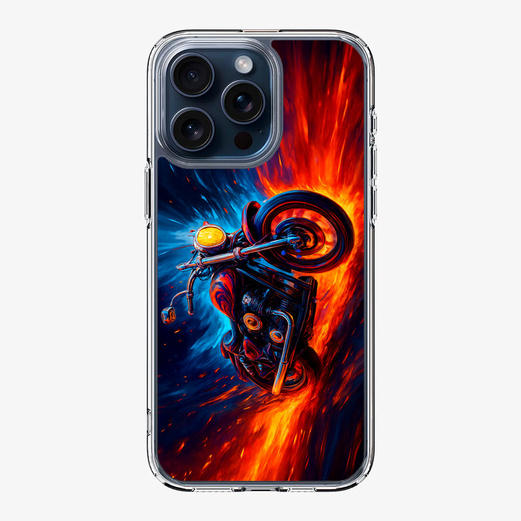 Ride Through Fire and Ice iPhone 15 Pro / 15 Pro Max Case
