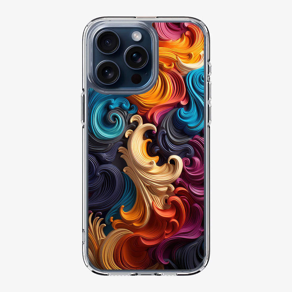 The Dance of Abstract Waves iPhone 15 Pro / 15 Pro Max Case