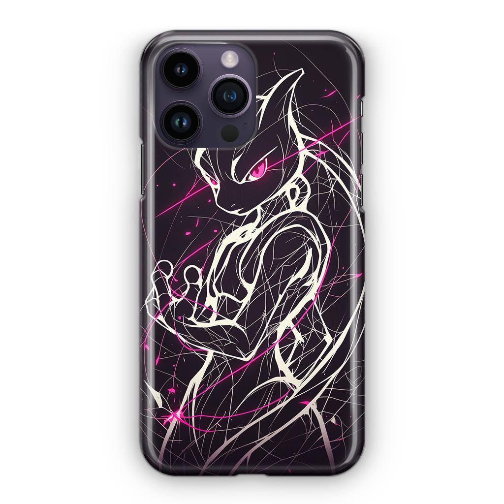 Mewtwo Cosmic Energy iPhone 15 Pro / 15 Pro Max Case