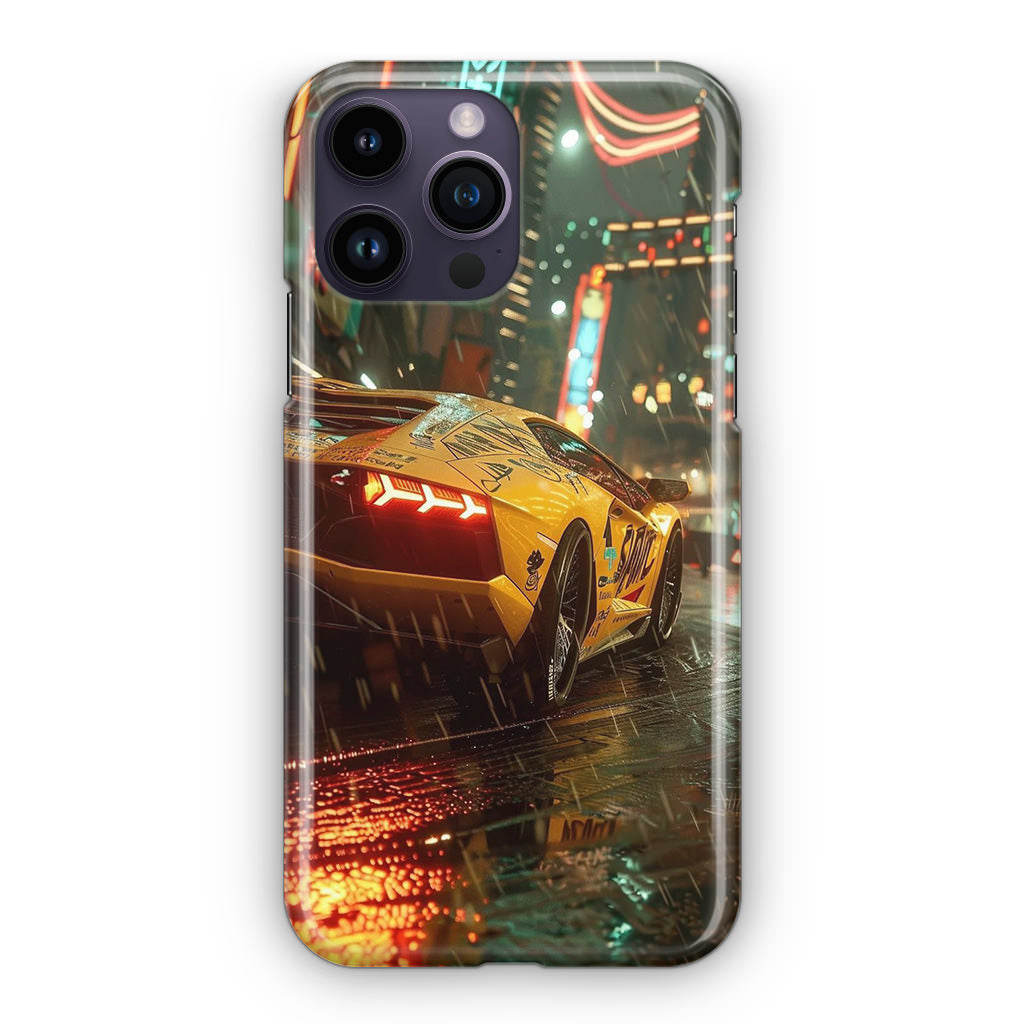 Night Drift Thunder Neon Streets iPhone 15 Pro / 15 Pro Max Case