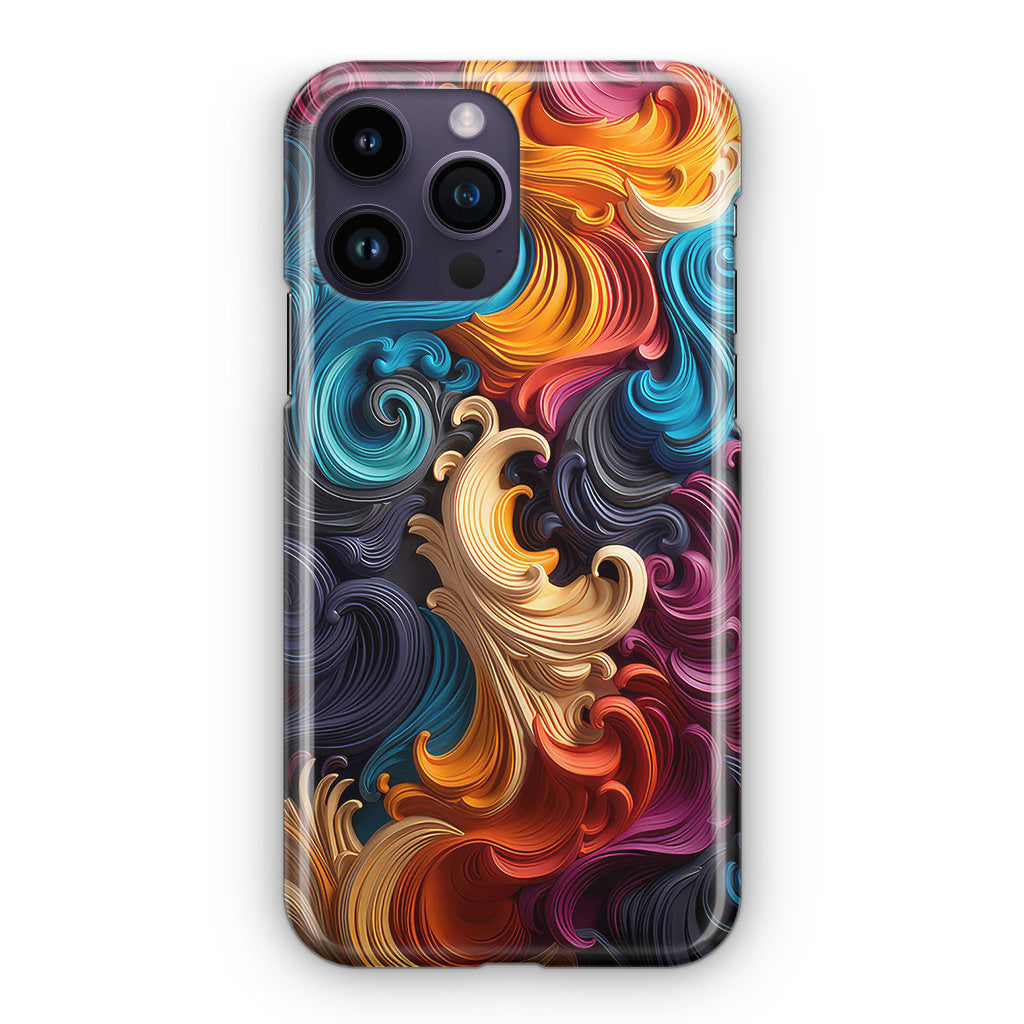 The Dance of Abstract Waves iPhone 15 Pro / 15 Pro Max Case