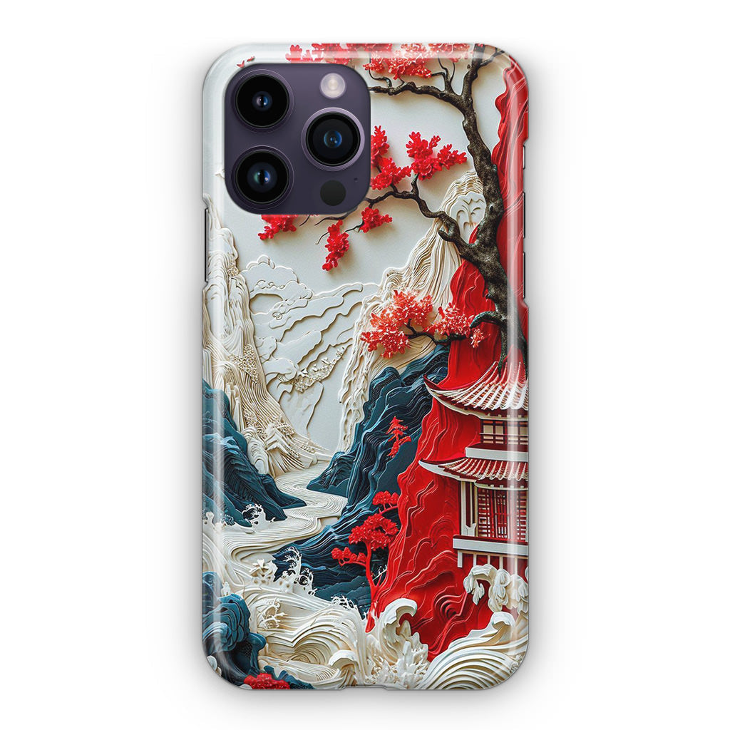 Whispers of the Crimson Zen iPhone 15 Pro / 15 Pro Max Case