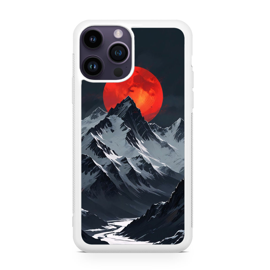 Crimson Eclipse The Mountain iPhone 15 Pro / 15 Pro Max Case
