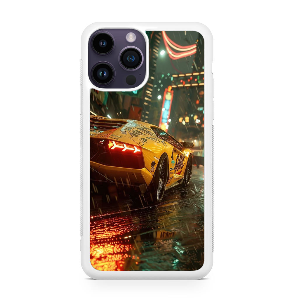 Night Drift Thunder Neon Streets iPhone 15 Pro / 15 Pro Max Case