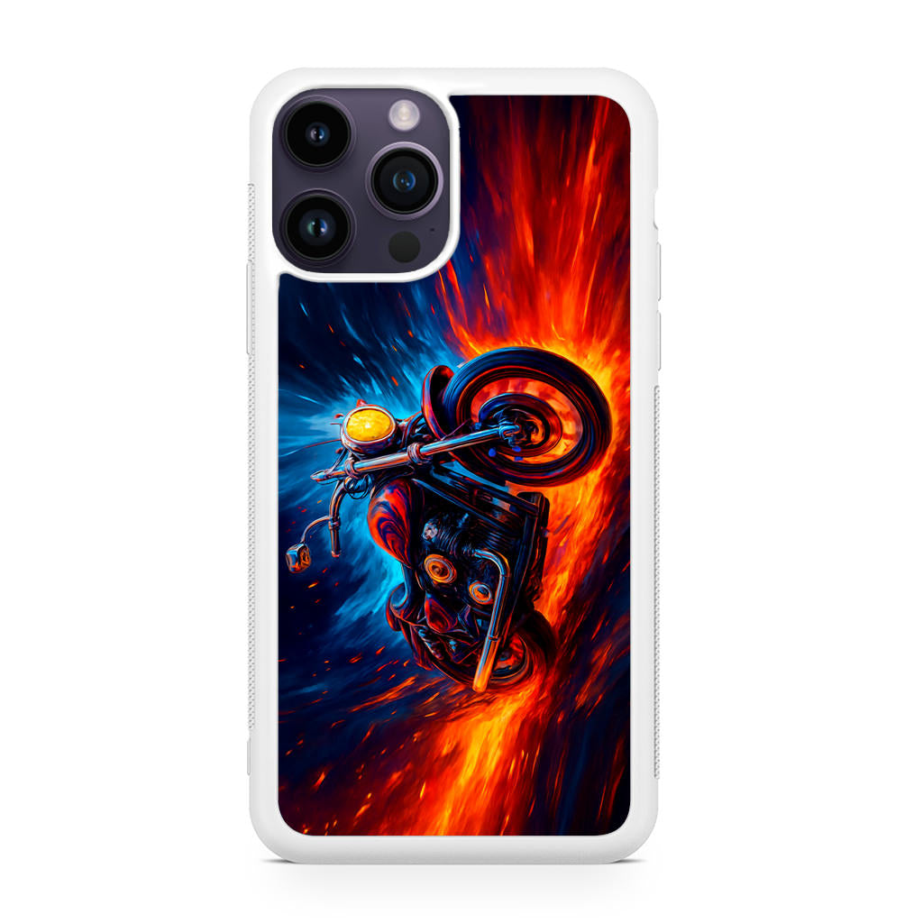 Ride Through Fire and Ice iPhone 15 Pro / 15 Pro Max Case