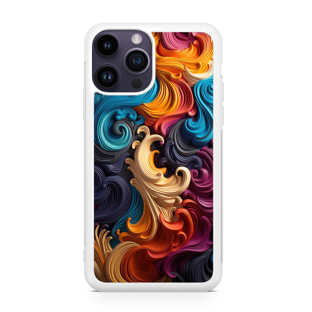 The Dance of Abstract Waves iPhone 15 Pro / 15 Pro Max Case