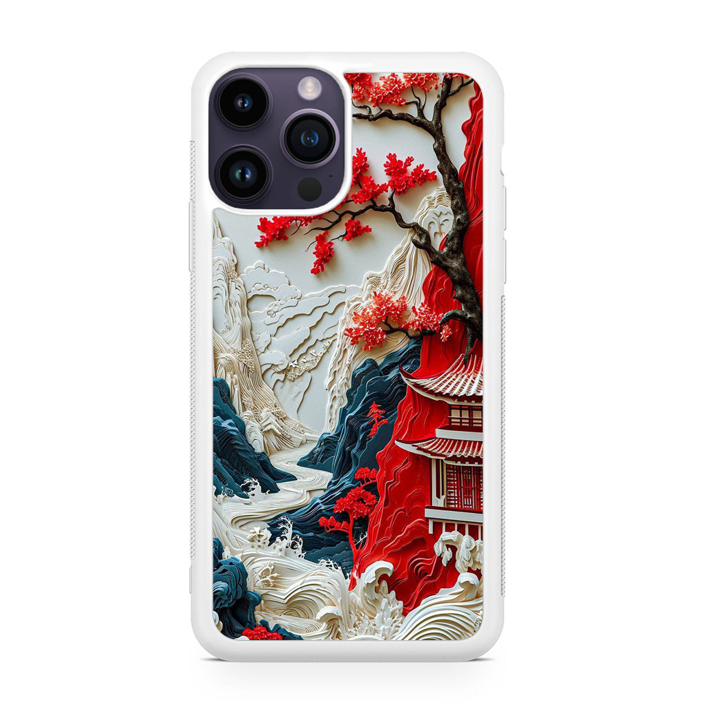 Whispers of the Crimson Zen iPhone 15 Pro / 15 Pro Max Case