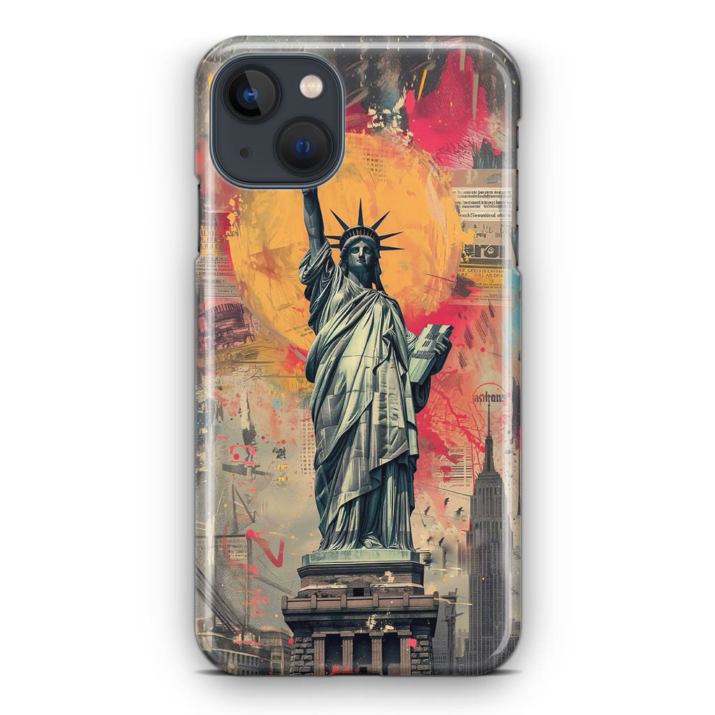 Canvas Art Statue of Liberty iPhone 15 / 15 Plus Case