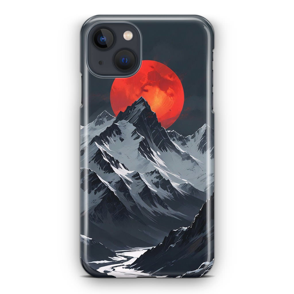 Crimson Eclipse The Mountain iPhone 15 / 15 Plus Case