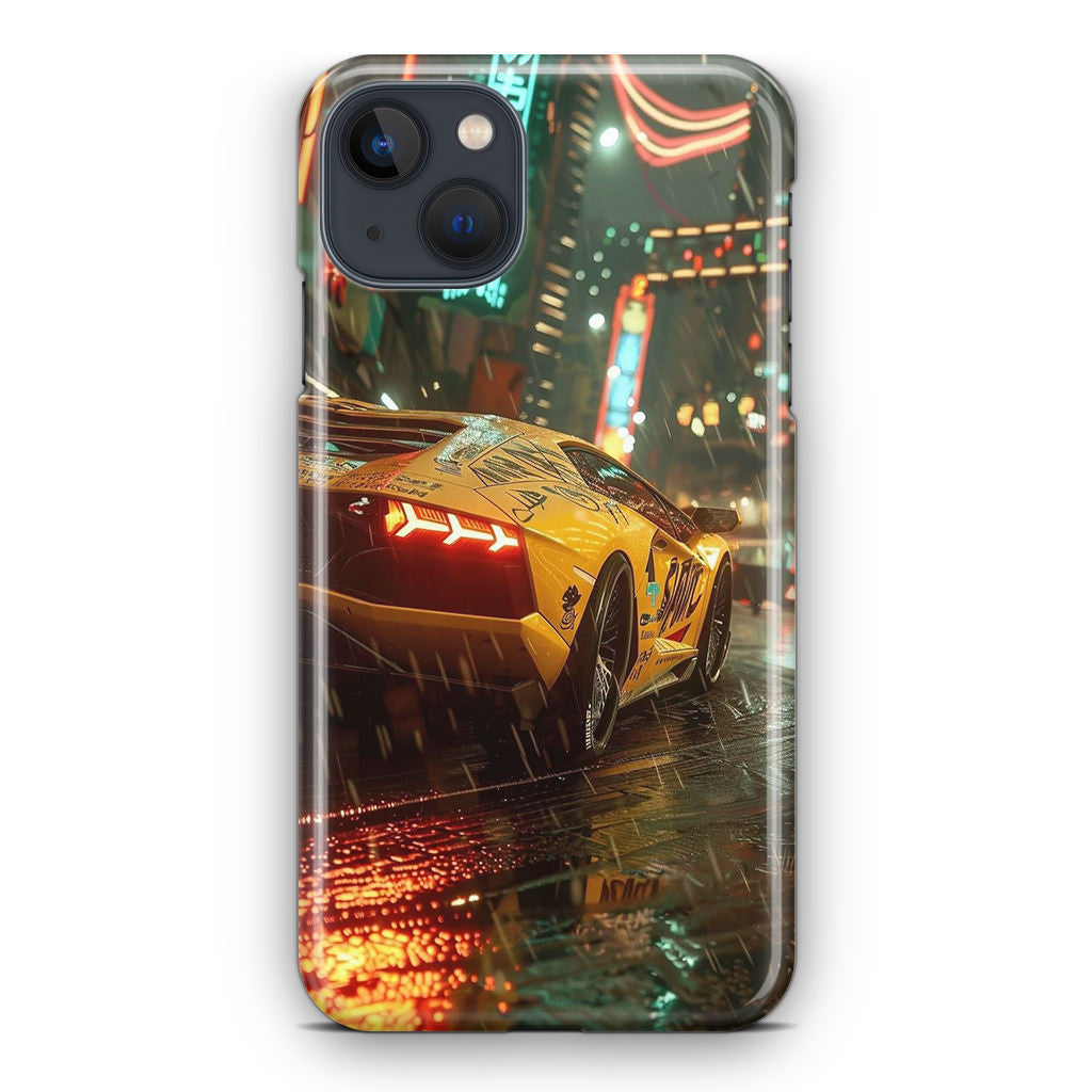 Night Drift Thunder Neon Streets iPhone 15 / 15 Plus Case