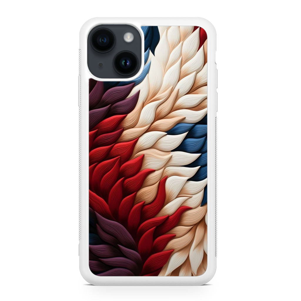 Colorful Feathers Art iPhone 15 / 15 Plus Case