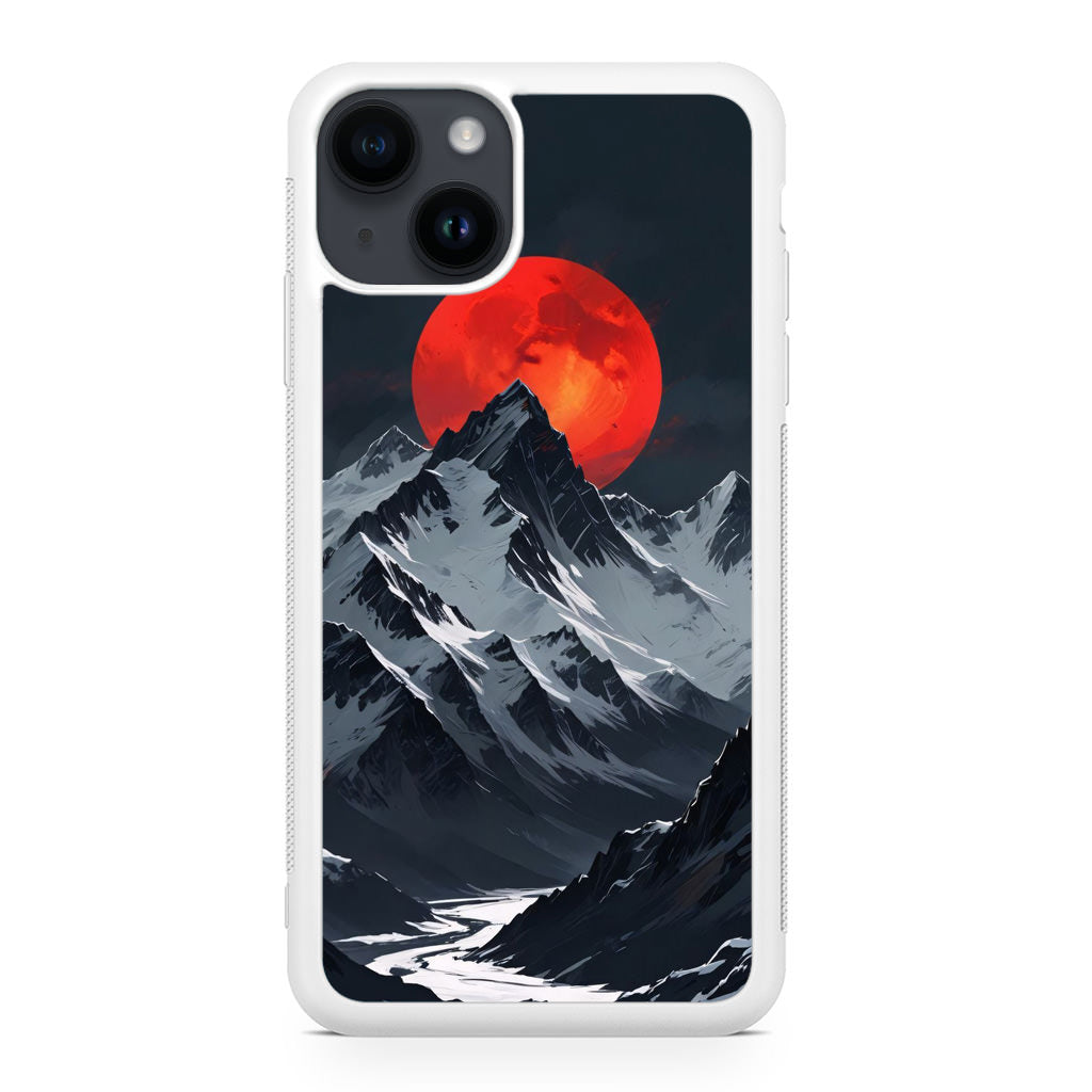 Crimson Eclipse The Mountain iPhone 15 / 15 Plus Case