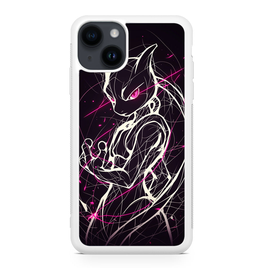 Mewtwo Cosmic Energy iPhone 15 / 15 Plus Case