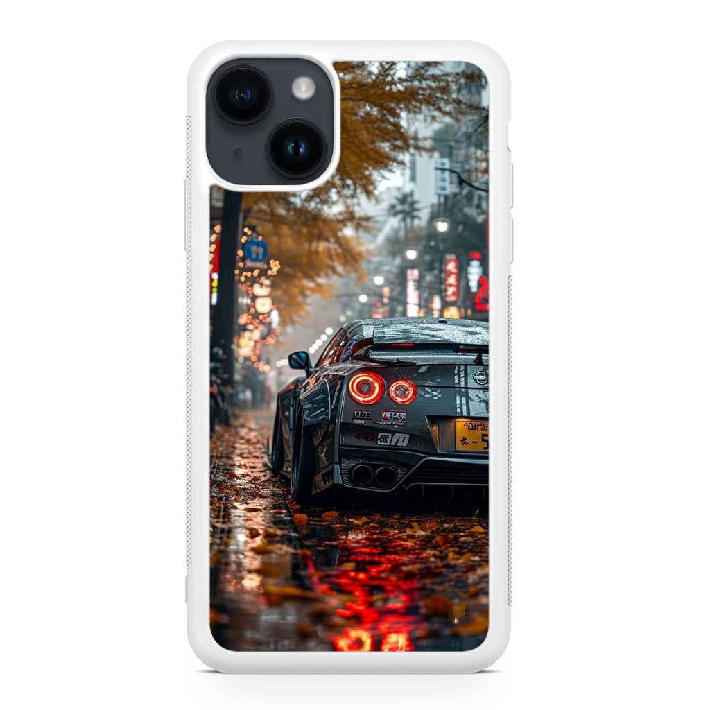 Neon Drift Autumn Streets iPhone 15 / 15 Plus Case