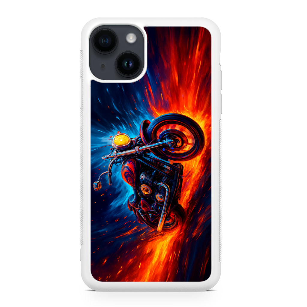 Ride Through Fire and Ice iPhone 15 / 15 Plus Case