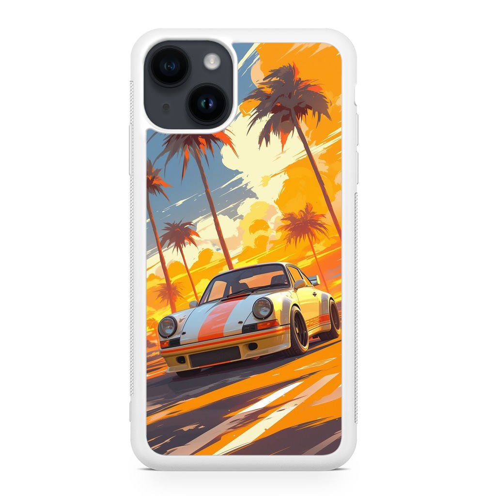 Turbo Dreams in Neon Palms iPhone 15 / 15 Plus Case
