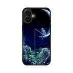 Tardis Walking To The Moon iPhone 16 / 16 Plus Case