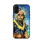 Albert Enstein On Vacation iPhone 16 / 16 Plus Case