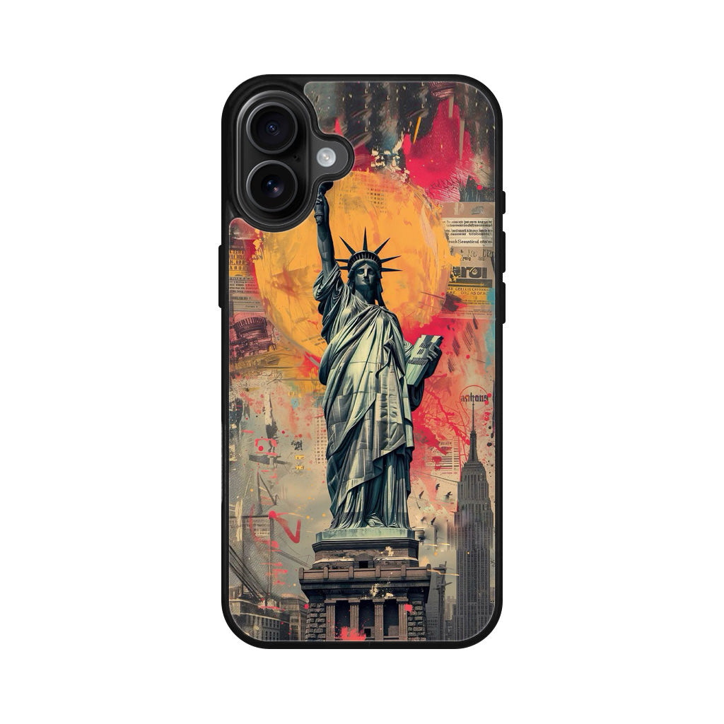 Canvas Art Statue of Liberty iPhone 16 / 16 Plus Case