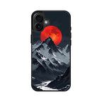 Crimson Eclipse The Mountain iPhone 16 / 16 Plus Case