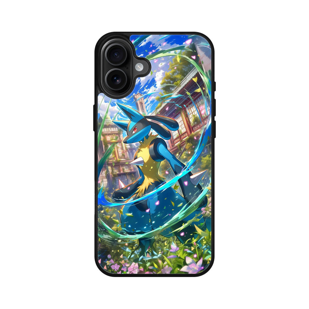 Lucario Precognitive Aura iPhone 16 / 16 Plus Case