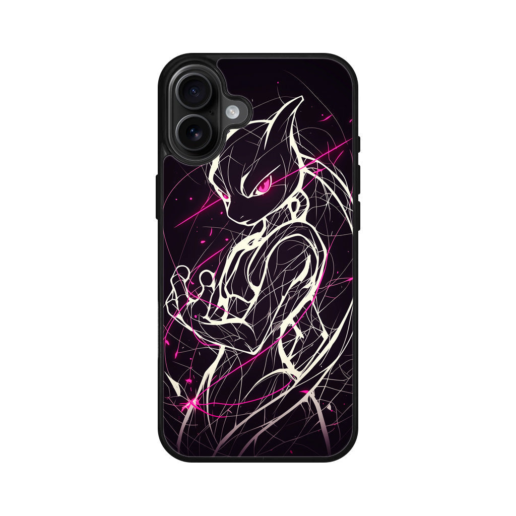 Mewtwo Cosmic Energy iPhone 16 / 16 Plus Case