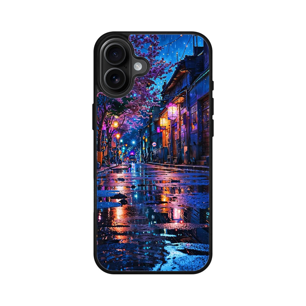 Midnight Sakura Glow iPhone 16 / 16 Plus Case