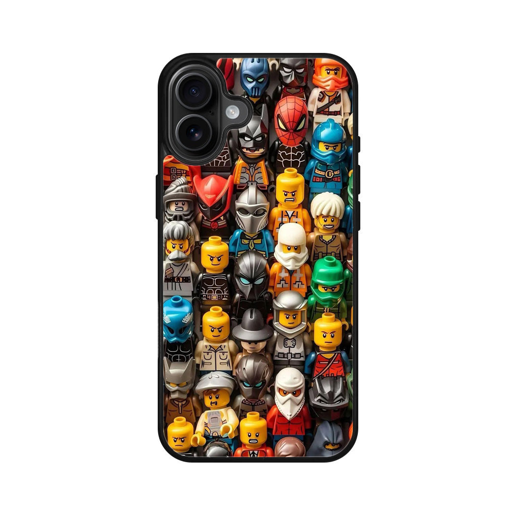 Mini Figures Heroes Assemble iPhone 16 / 16 Plus Case
