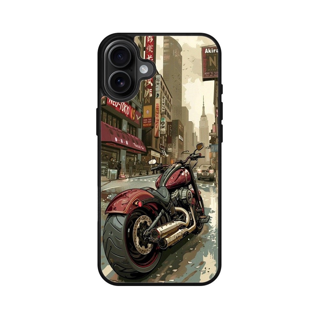 Motorcycle In Tokyo Streets iPhone 16 / 16 Plus Case