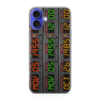 Back To The Future Time Circuits iPhone 16 / 16 Plus Case