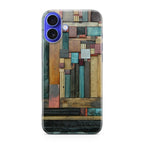 Painted Abstract Wood Sculptures iPhone 16 / 16 Plus Case