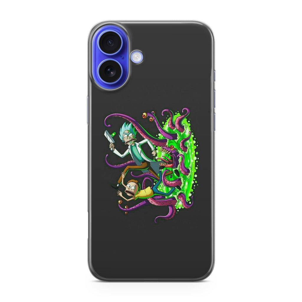 Rick And Morty Pass Through The Portal iPhone 16 / 16 Plus Case