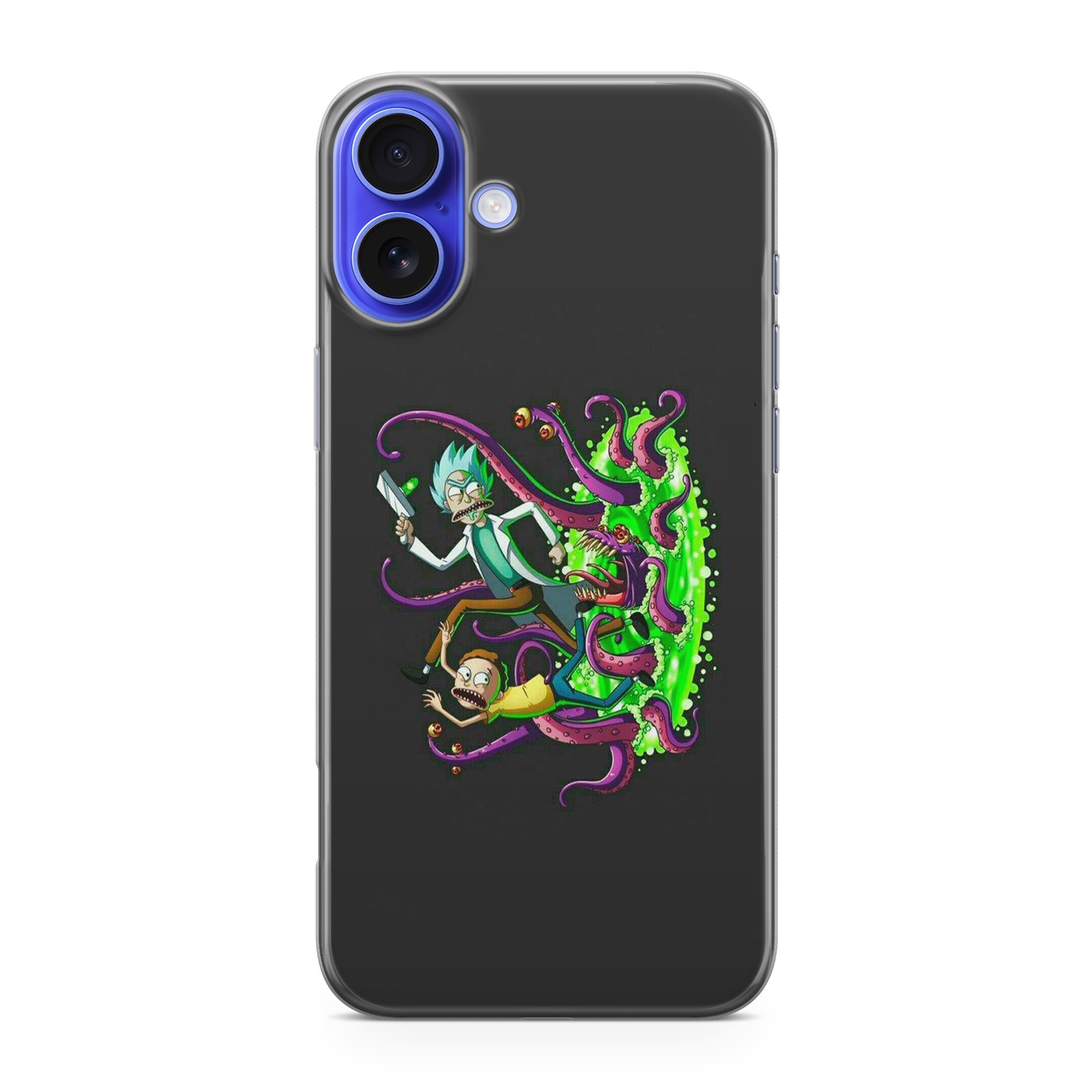 Rick And Morty Pass Through The Portal iPhone 16 / 16 Plus Case