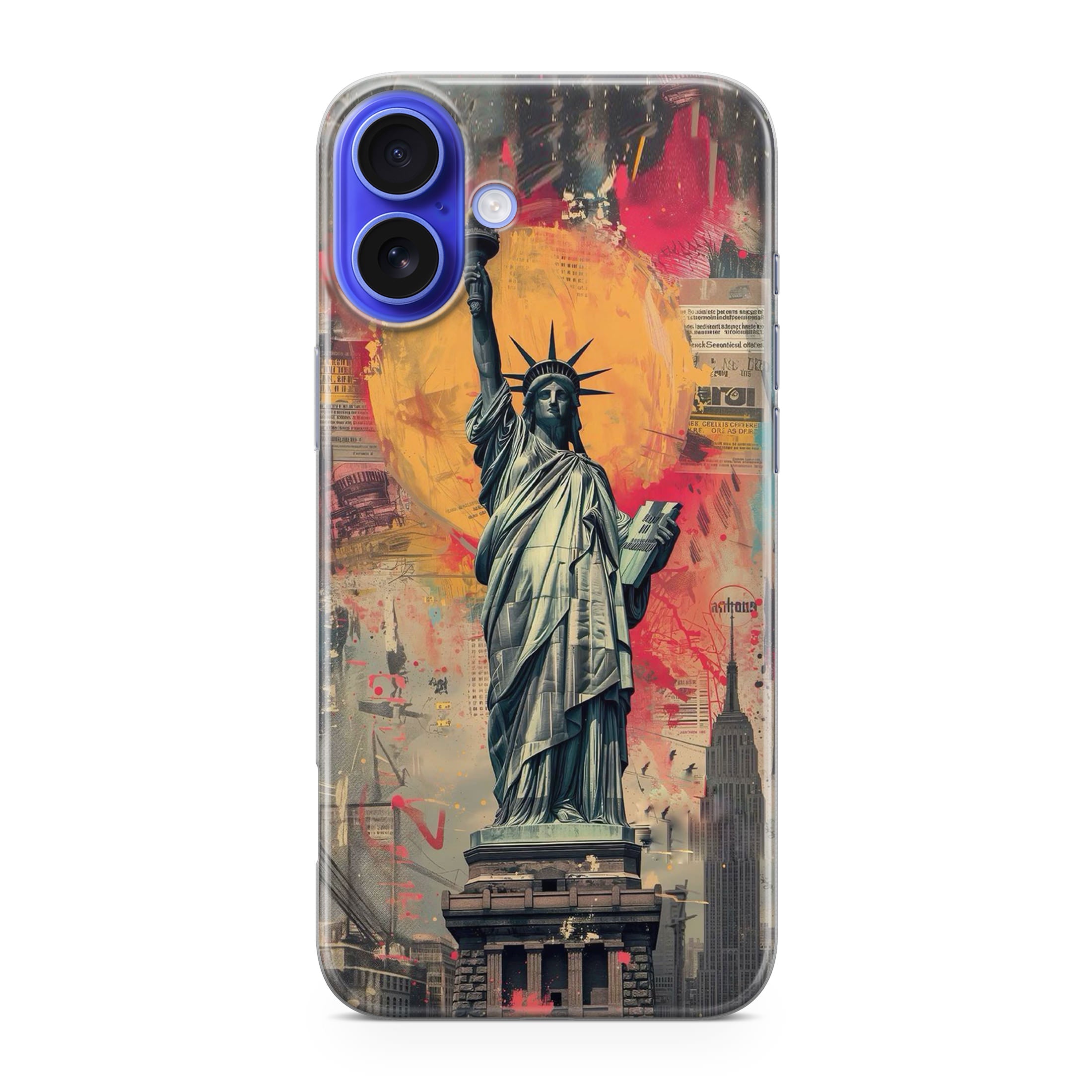 Canvas Art Statue of Liberty iPhone 16 / 16 Plus Case