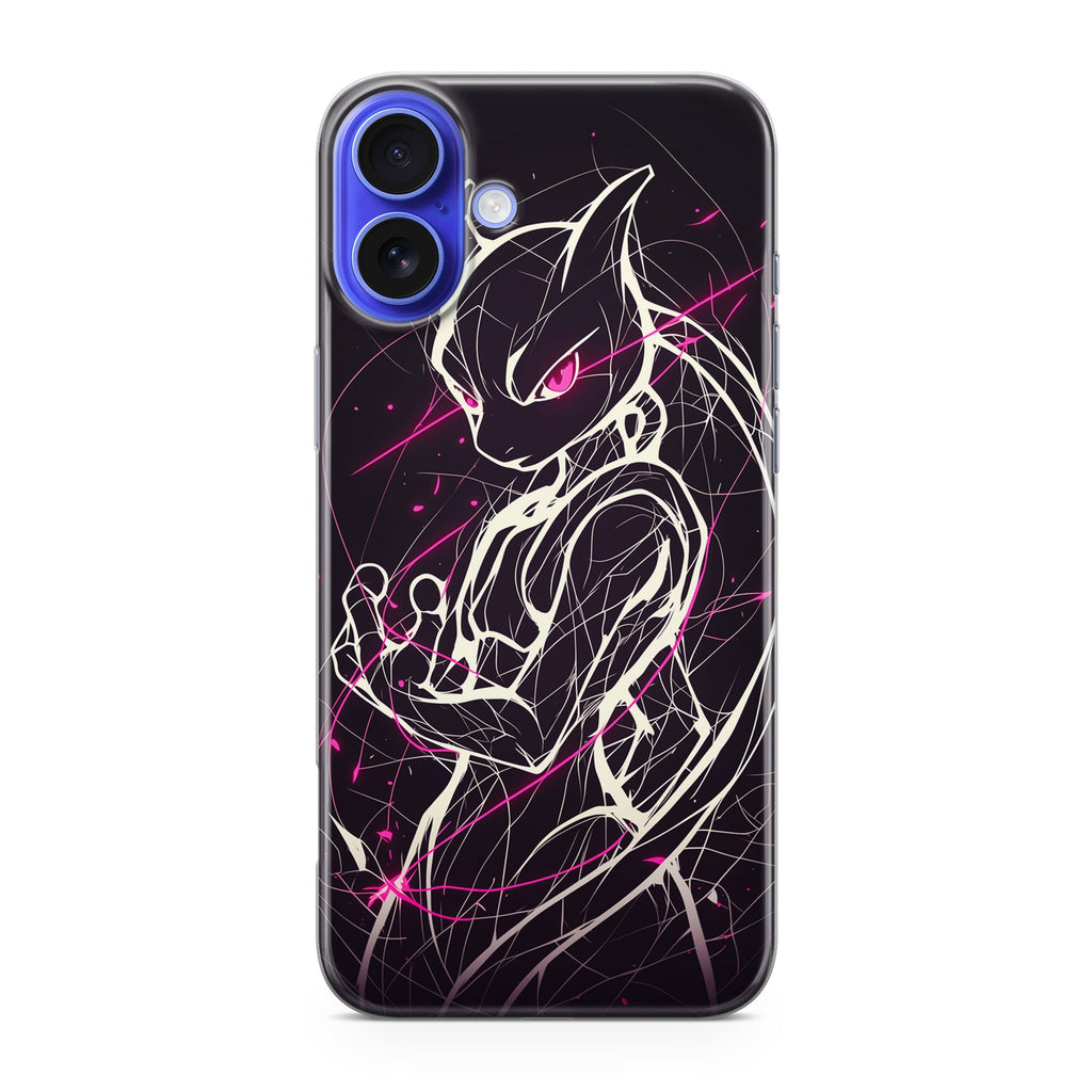 Mewtwo Cosmic Energy iPhone 16 / 16 Plus Case