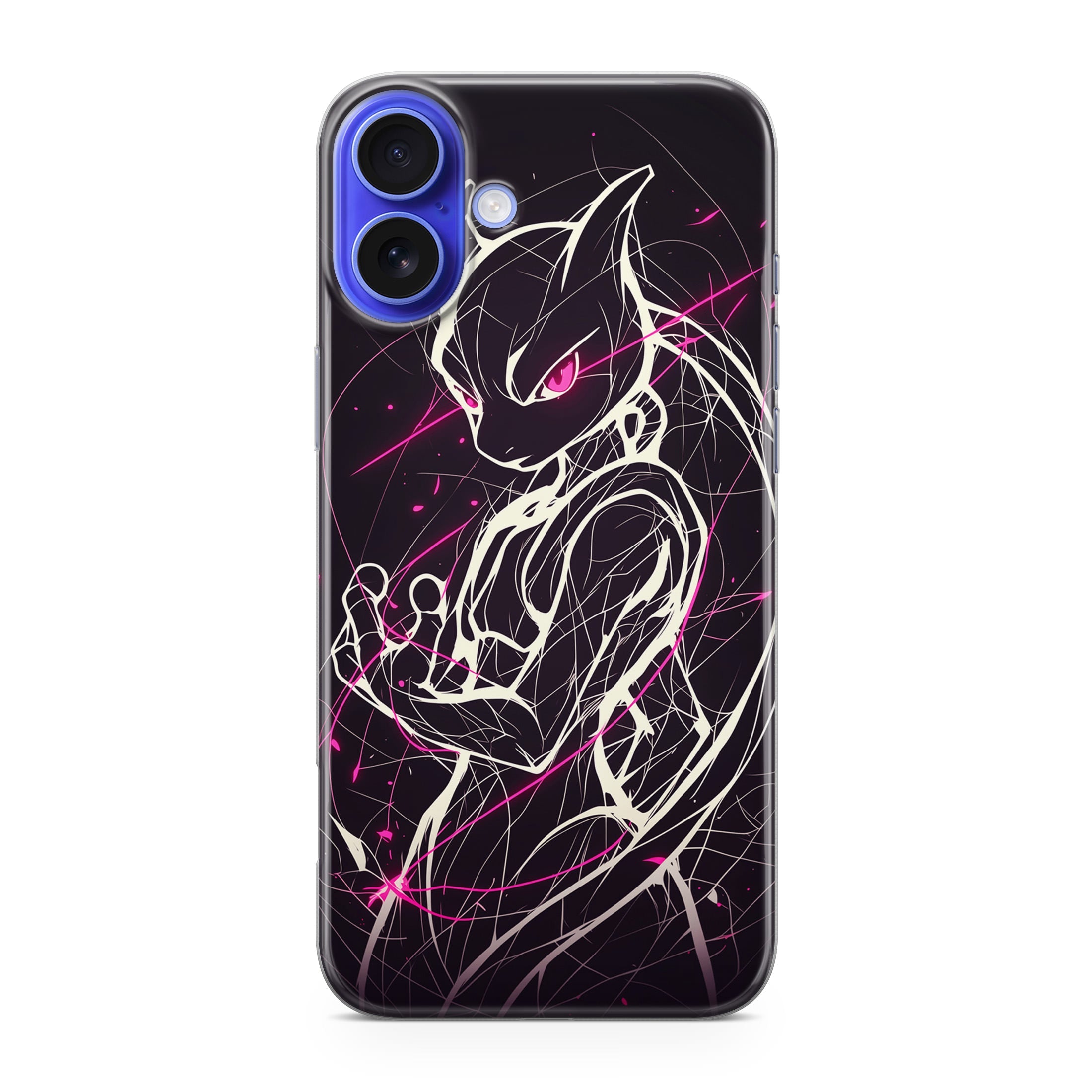 Mewtwo Cosmic Energy iPhone 16 / 16 Plus Case