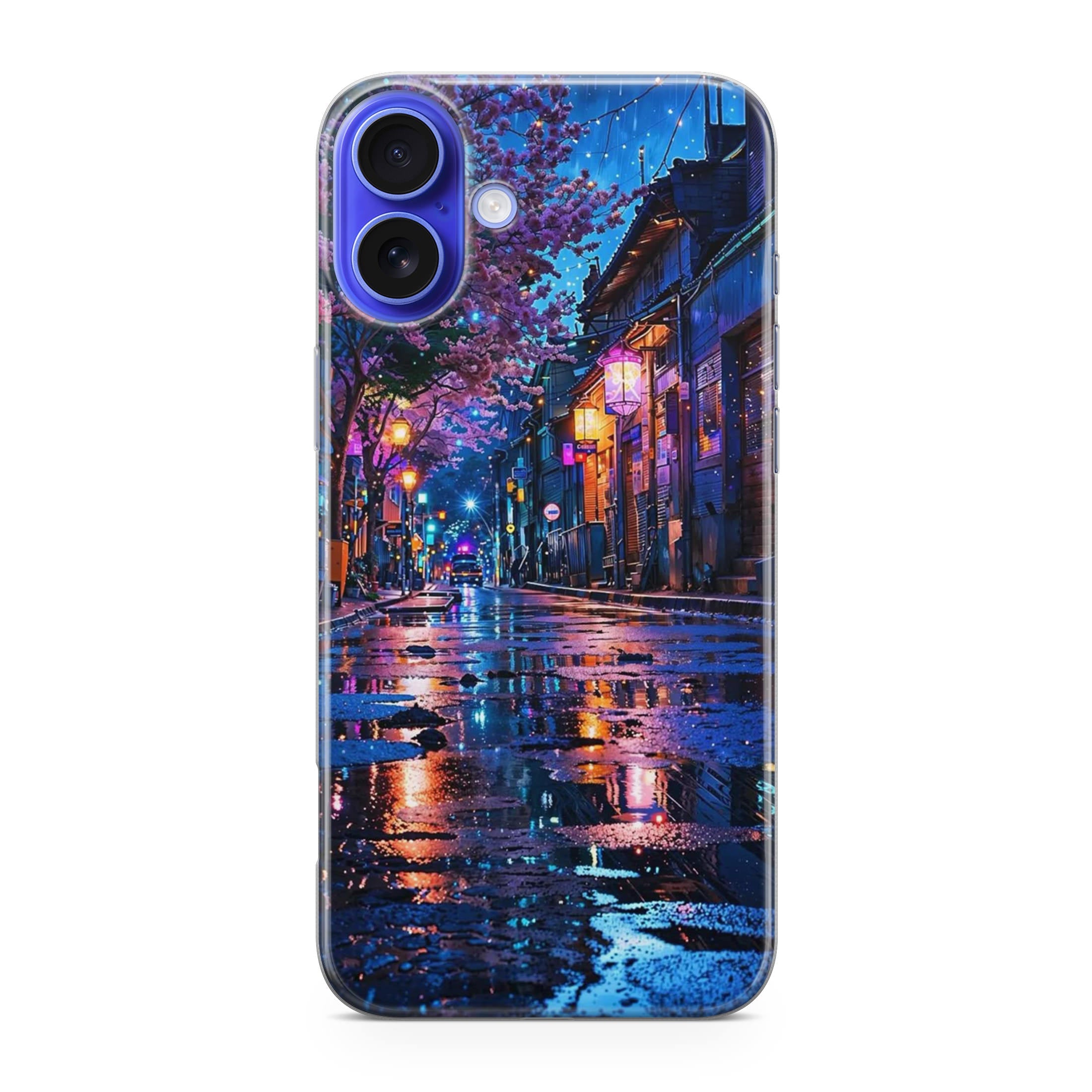 Midnight Sakura Glow iPhone 16 / 16 Plus Case