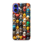 Mini Figures Heroes Assemble iPhone 16 / 16 Plus Case