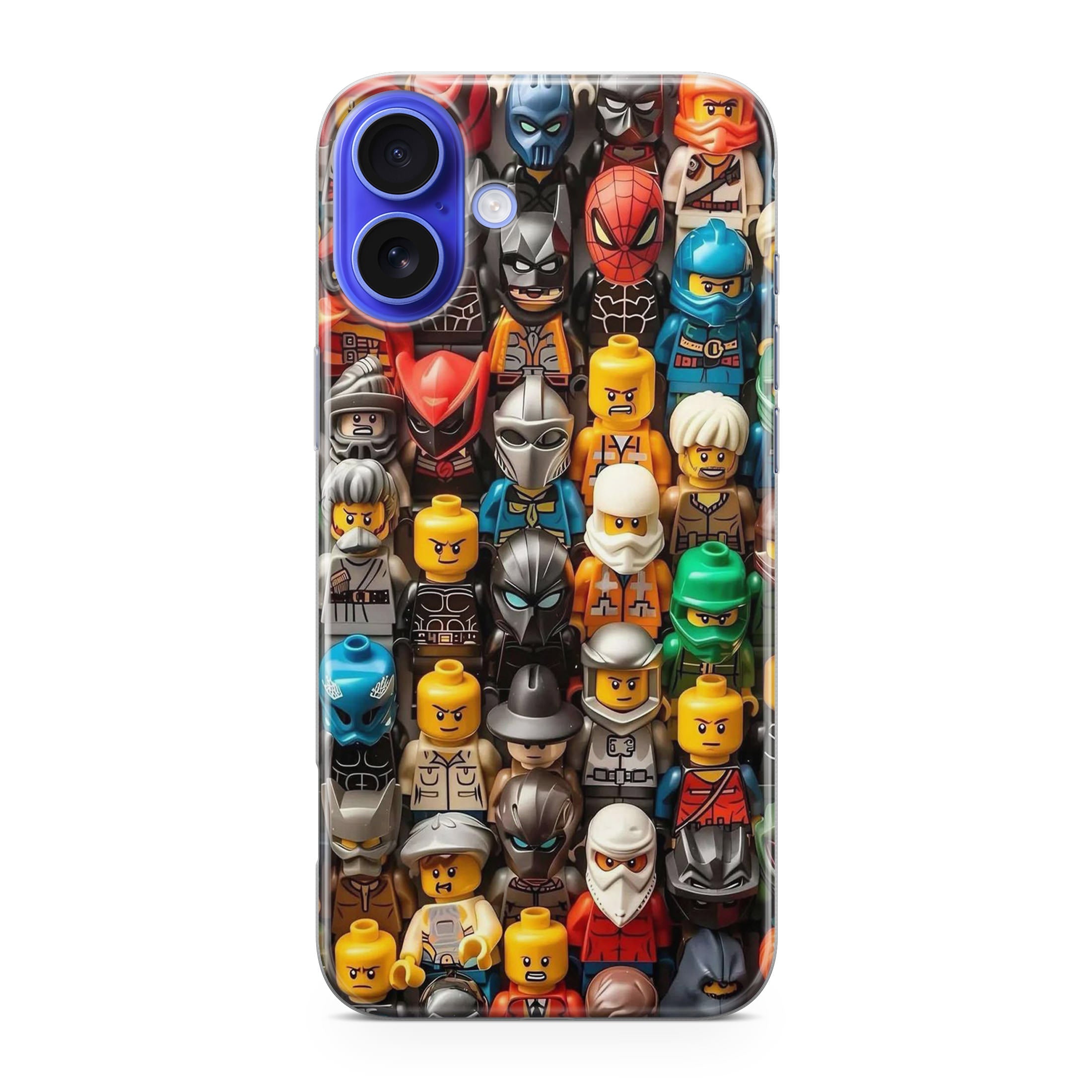 Mini Figures Heroes Assemble iPhone 16 / 16 Plus Case