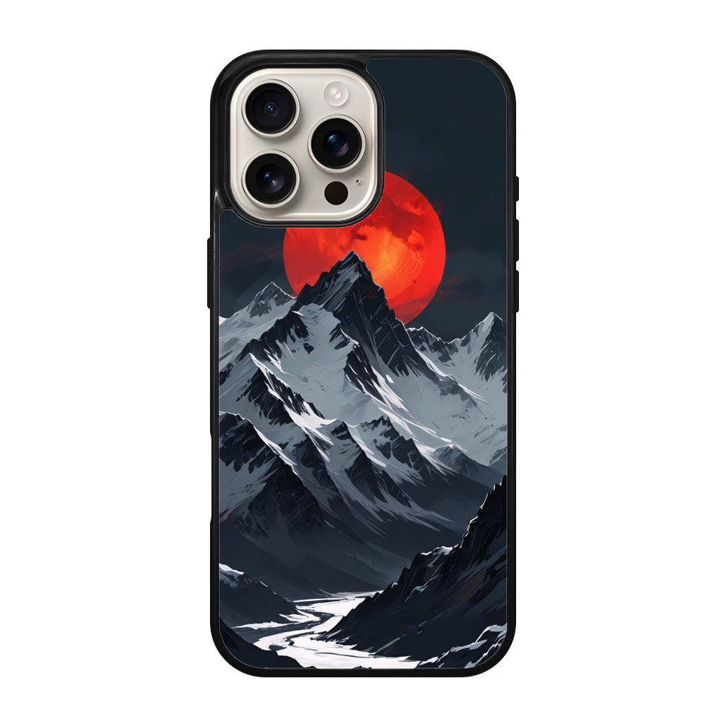 Crimson Eclipse The Mountain iPhone 16 Pro / 16 Pro Max Case