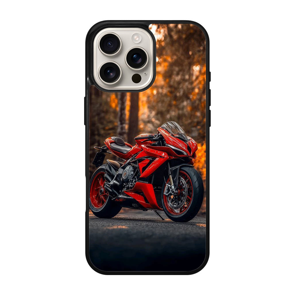 Crimson Velocity in Autumn Flame iPhone 16 Pro / 16 Pro Max Case