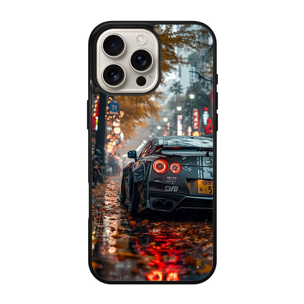 Neon Drift Autumn Streets iPhone 16 Pro / 16 Pro Max Case