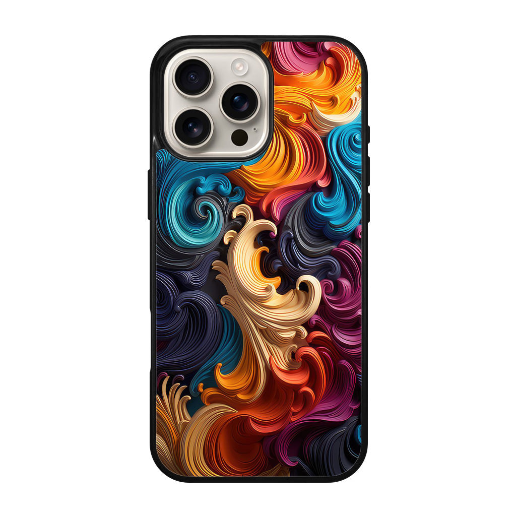The Dance of Abstract Waves iPhone 16 Pro / 16 Pro Max Case