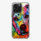Pitbull Love Painting iPhone 16 Pro / 16 Pro Max Case