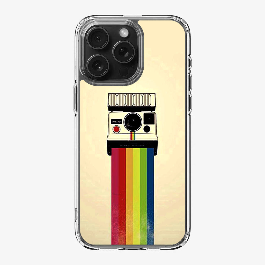 Polaroid Camera Colorful Rainbow iPhone 16 Pro / 16 Pro Max Case
