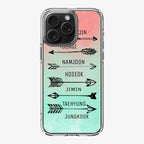 BTS Members Name iPhone 16 Pro / 16 Pro Max Case
