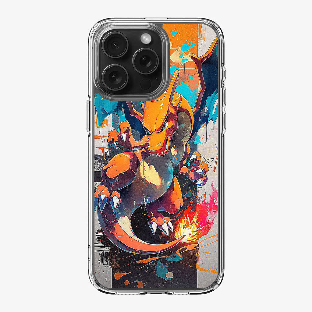 Charizard Inferno on Canvas iPhone 16 Pro / 16 Pro Max Case