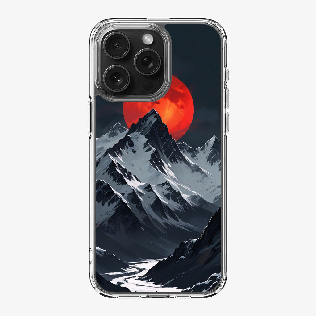 Crimson Eclipse The Mountain iPhone 16 Pro / 16 Pro Max Case